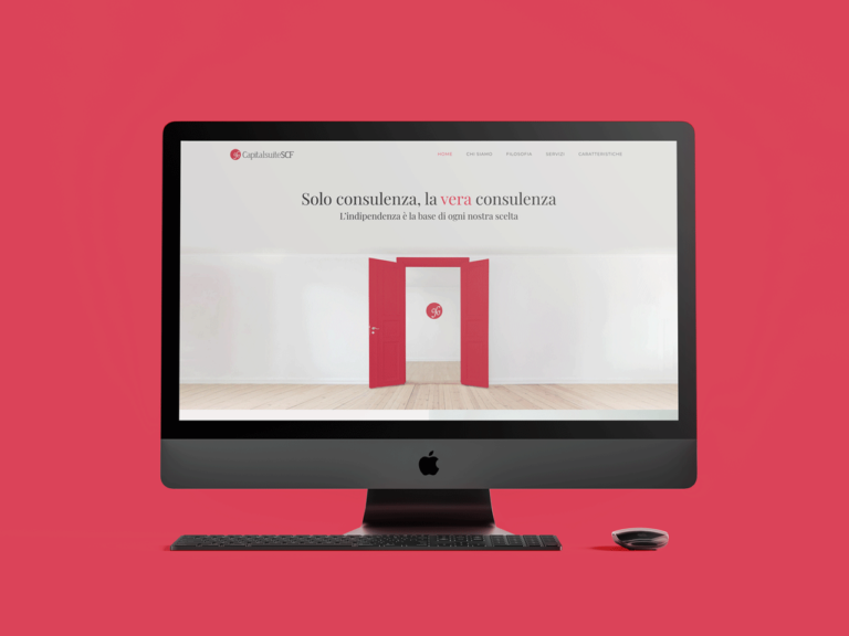 Web design e concept visivo per una società di consulenza finanziaria indipendente, incentrato su chiarezza, fiducia e identità di brand.