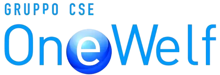 Logo OneWolf di Gruppo CSE con scritta moderna in gradiente blu